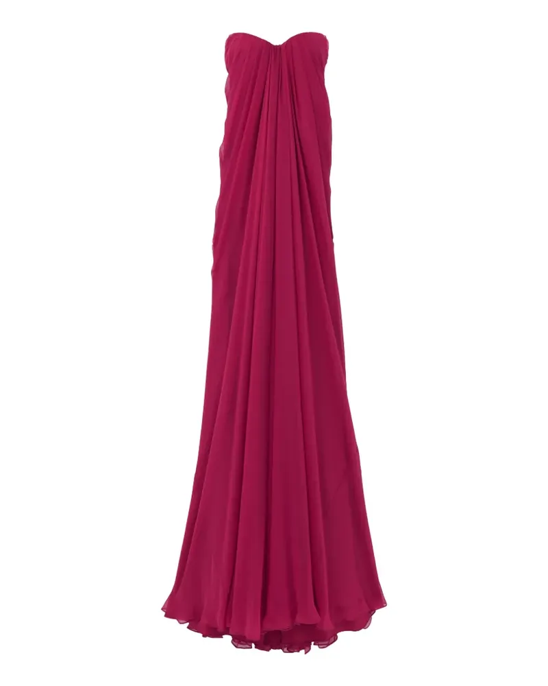 Alexander McQueen draped maxi dress - Rosa Rosa