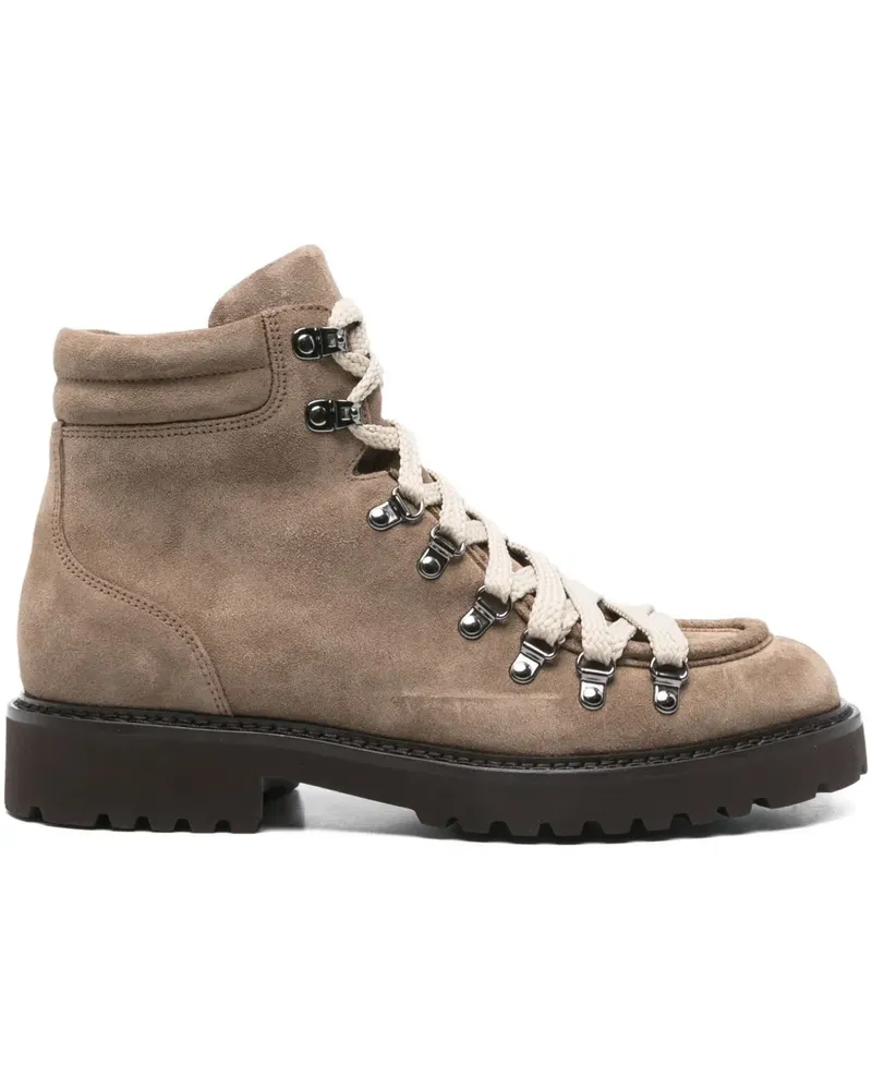 Doucal´s Schnürstiefel aus Wildleder - Braun Braun