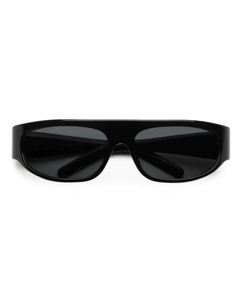 Maison Margiela Schwarze Sonnenbrille Schwarz