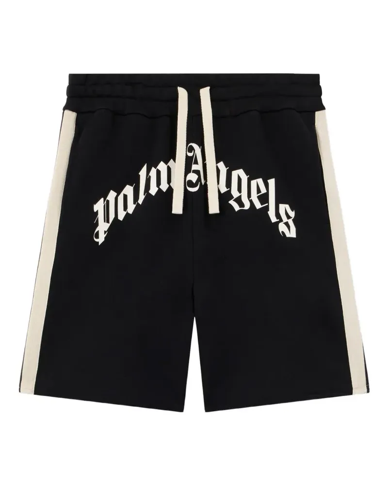 Palm Angels Joggingshorts mit Logo - Schwarz Schwarz