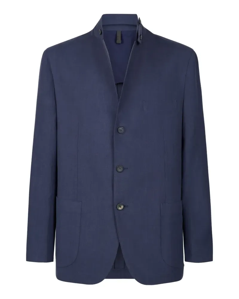 SEASE single-breasted patch-pocket blazer - Blau Blau
