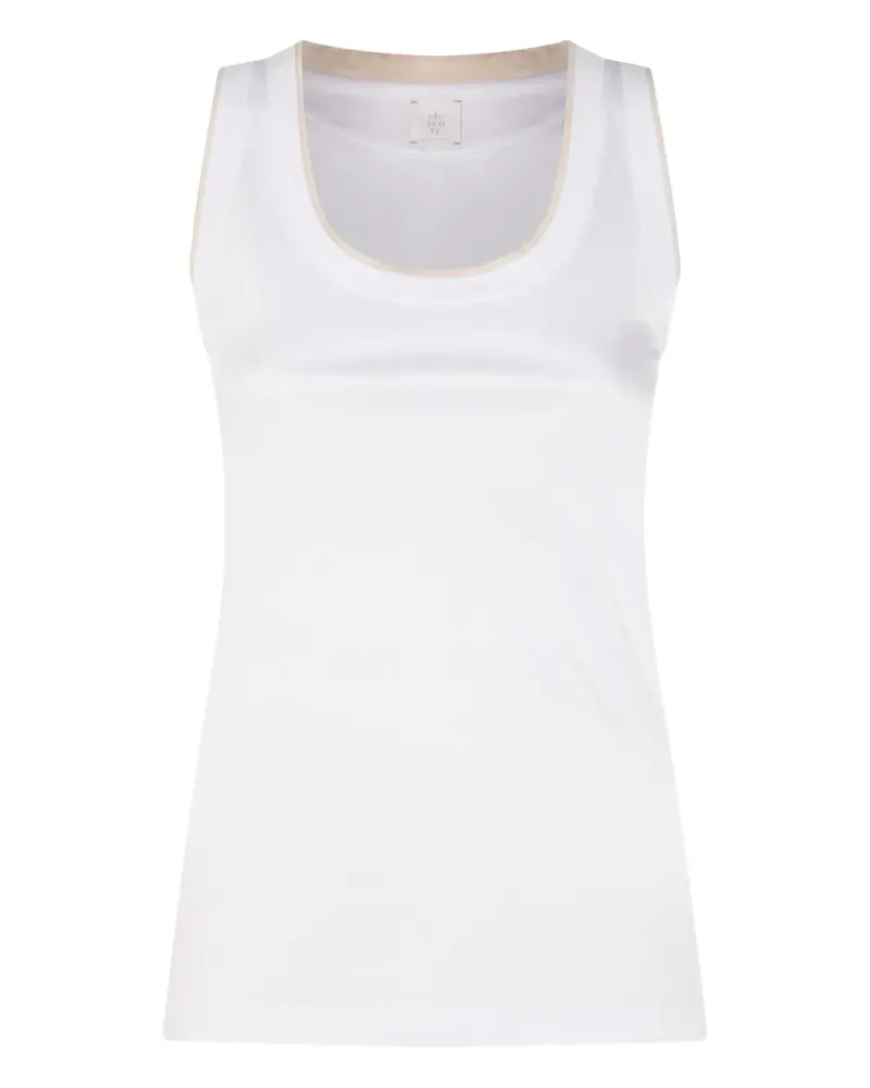 Eleventy Klassisches Tanktop - Weiß Weiß