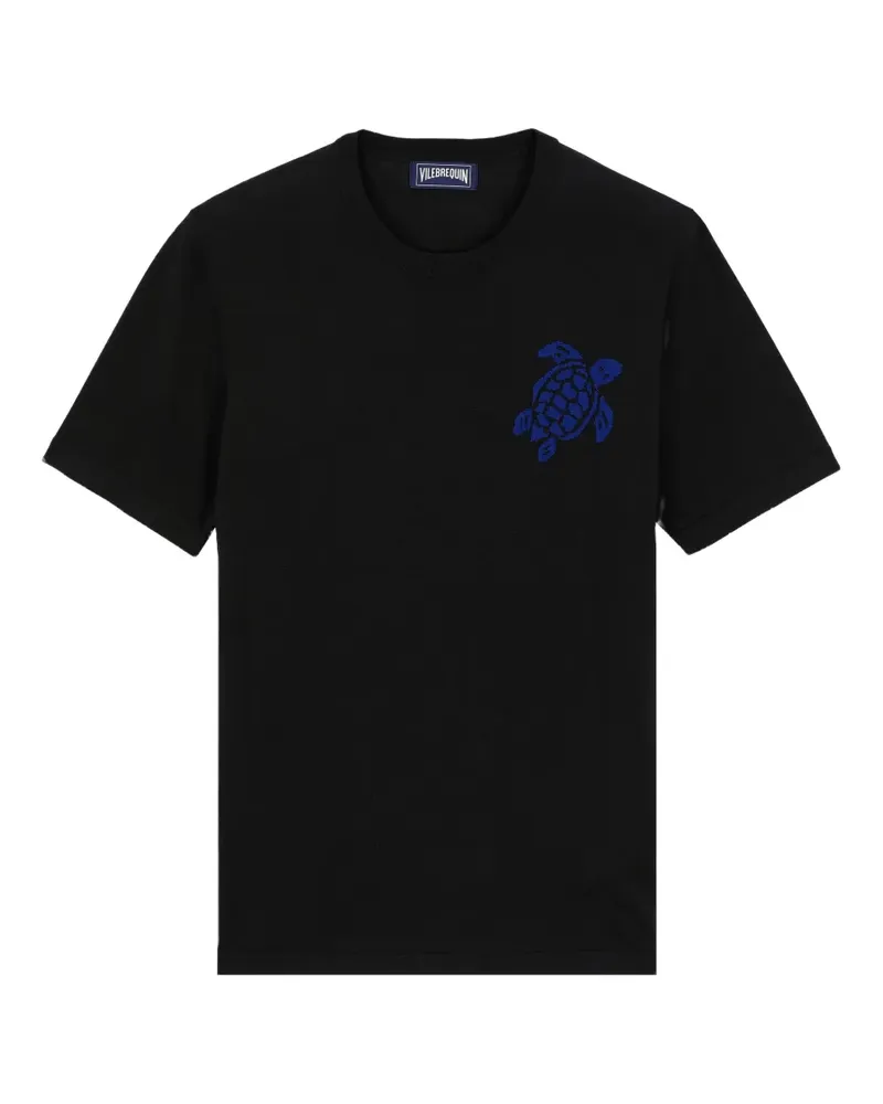 Vilebrequin T-Shirt mit Logo-Print - Schwarz Schwarz