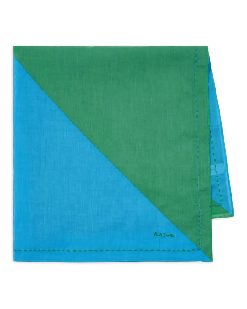 Paul Smith colour-block scarf - Grün Grün