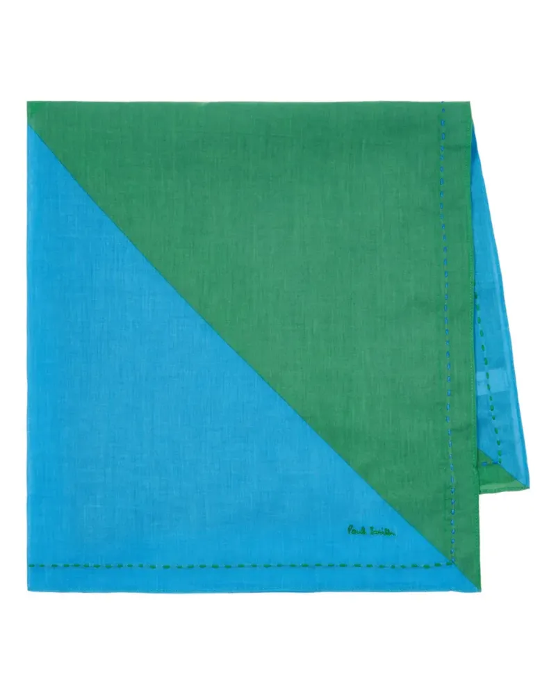 Paul Smith colour-block scarf - Grün Grün