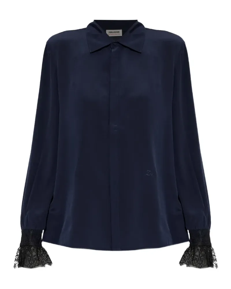 Zadig & Voltaire Thely Seidenhemd - Blau Blau