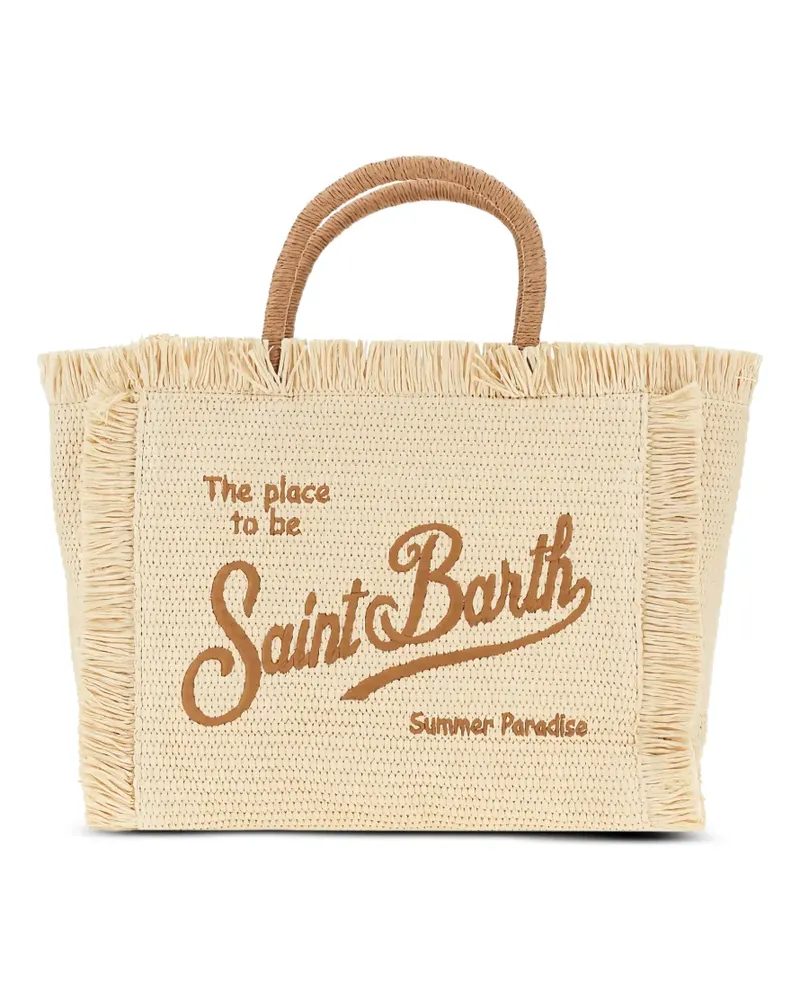 MC2 Saint Barth Cole fringed tote bag - Nude Nude
