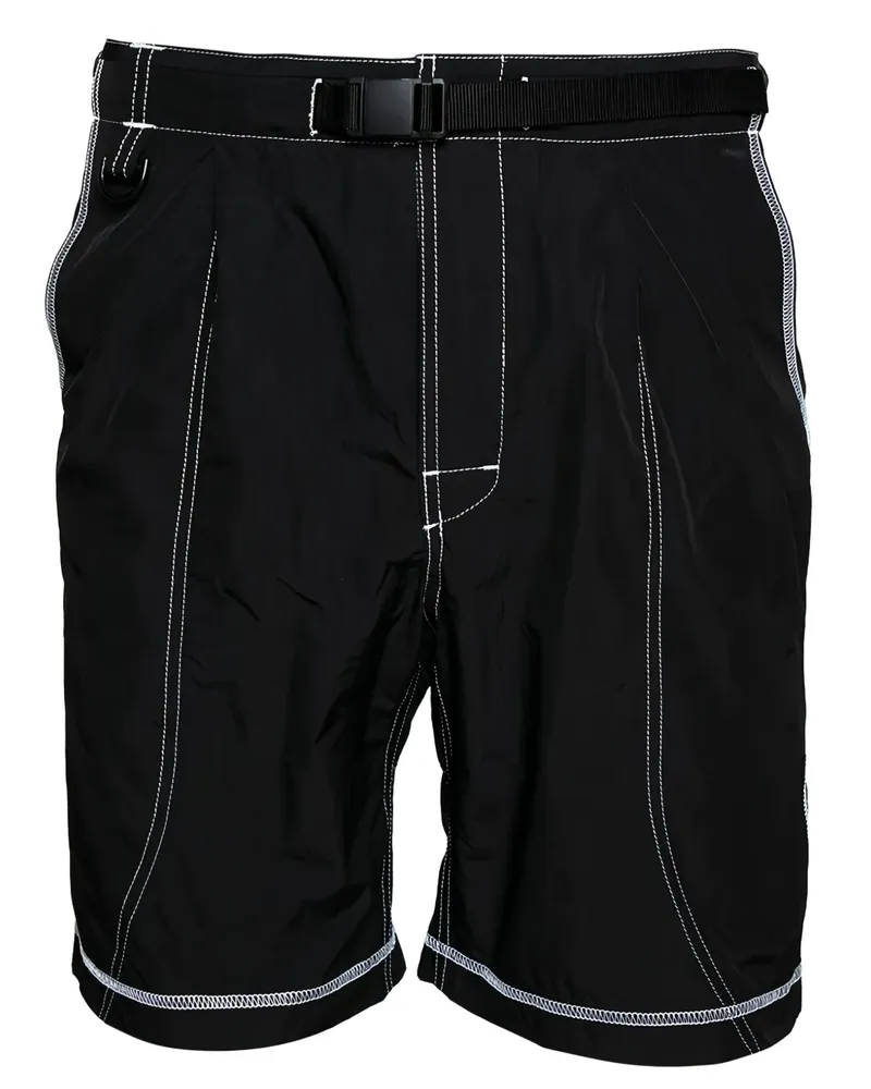 John Elliott + Co Pre-owned Shorts mit Gürtel - Schwarz Schwarz