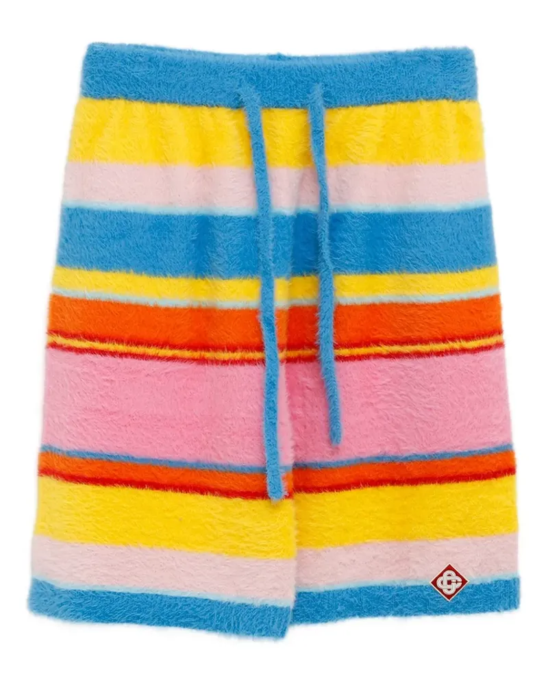 Casablanca Paris Gestreifte Shorts - Blau Blau