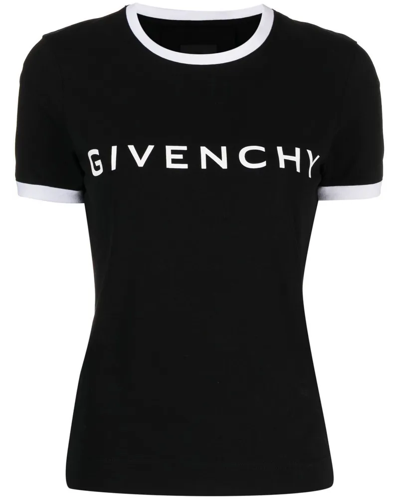Givenchy T-Shirt mit Logo-Print - Schwarz Schwarz