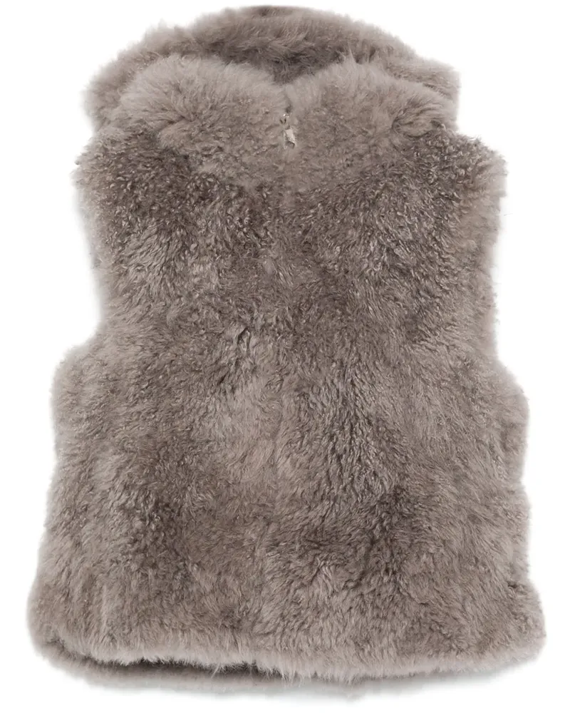 Liska Weste aus Shearling - Grau Grau