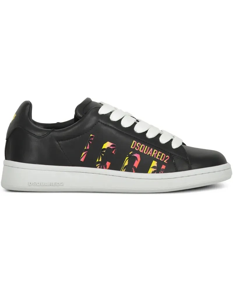 Dsquared2 Sneakers mit "Icon"-Print - Schwarz Schwarz