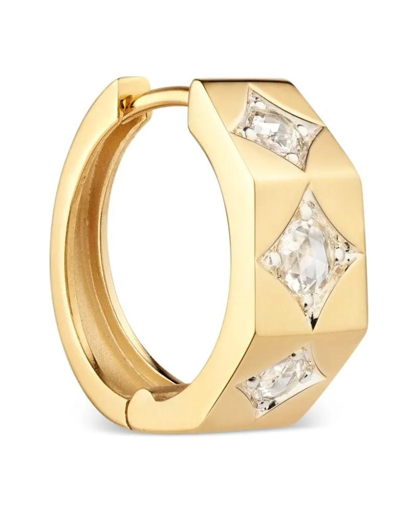 Marie Lichtenberg 18kt Gelbgoldcreolen mit Diamanten Gold