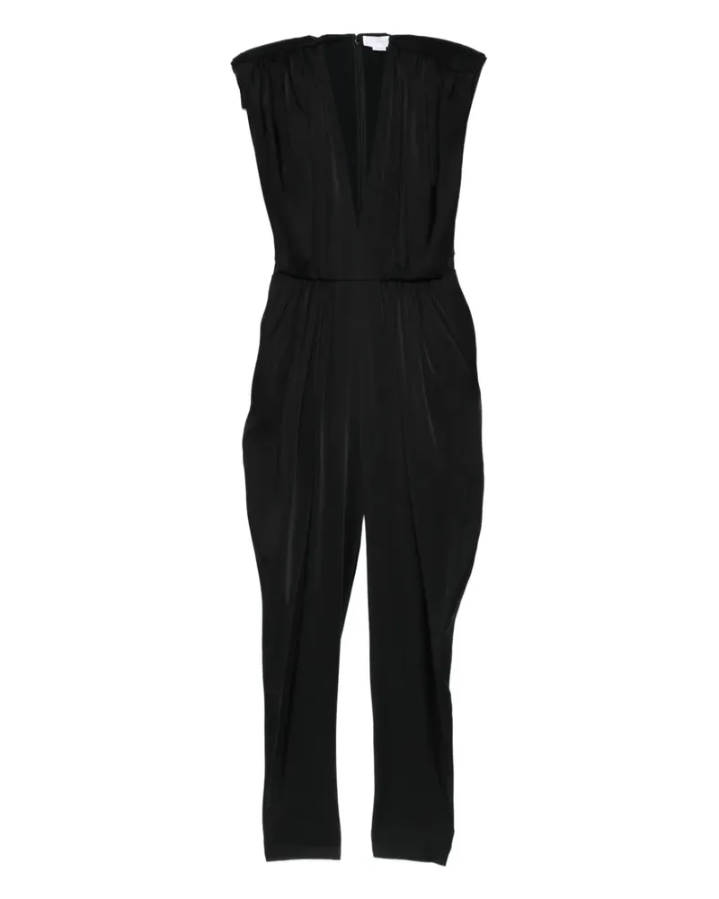 Stella McCartney Jumpsuit mit tiefem Ausschnitt - Schwarz Schwarz