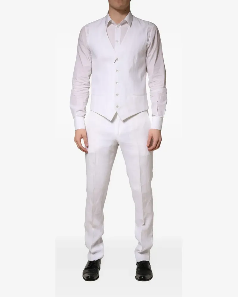 Dolce & Gabbana Sartoria linen suit - Weiß Weiß