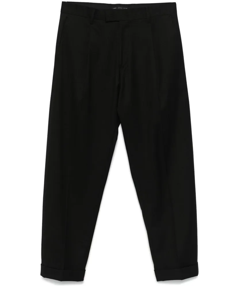 Low Brand Klassische Hose - Schwarz Schwarz