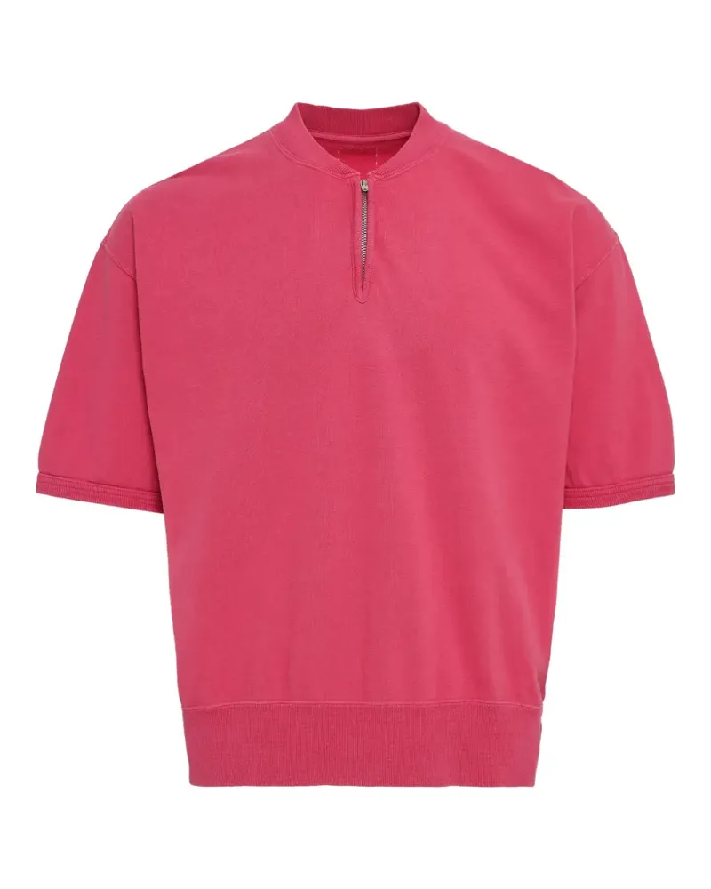 Visvim Kurzärmeliges Oberteil mit kurzem Reißverschluss - Rosa Rosa