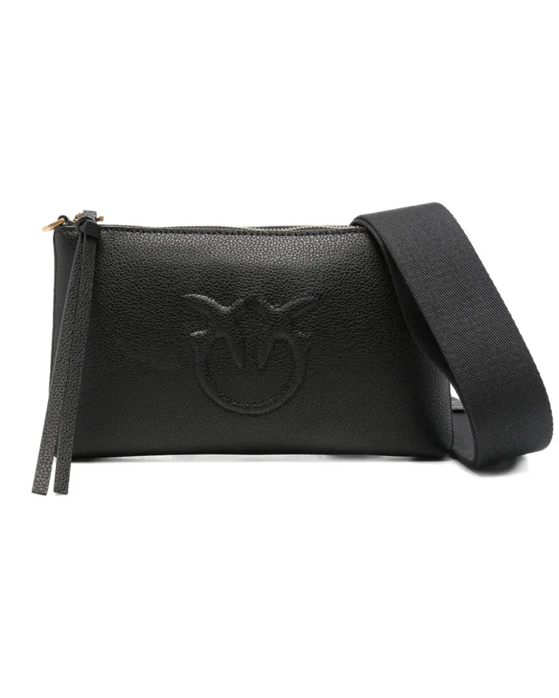 Pinko Umhängetasche mit Logo-Prägung - Schwarz Schwarz