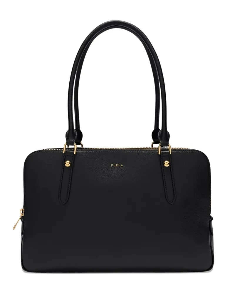 Furla Strukturierte Handtasche - Schwarz Schwarz