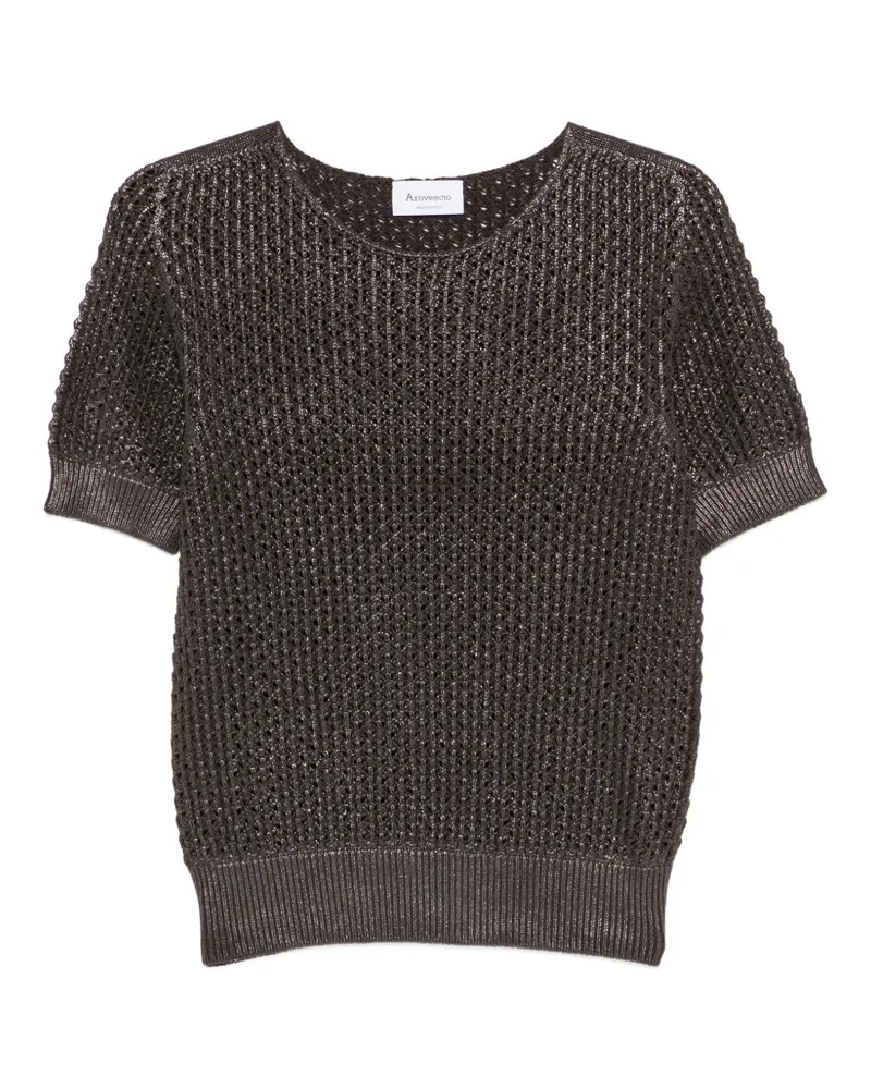Arovescio short-sleeve top - Braun Braun