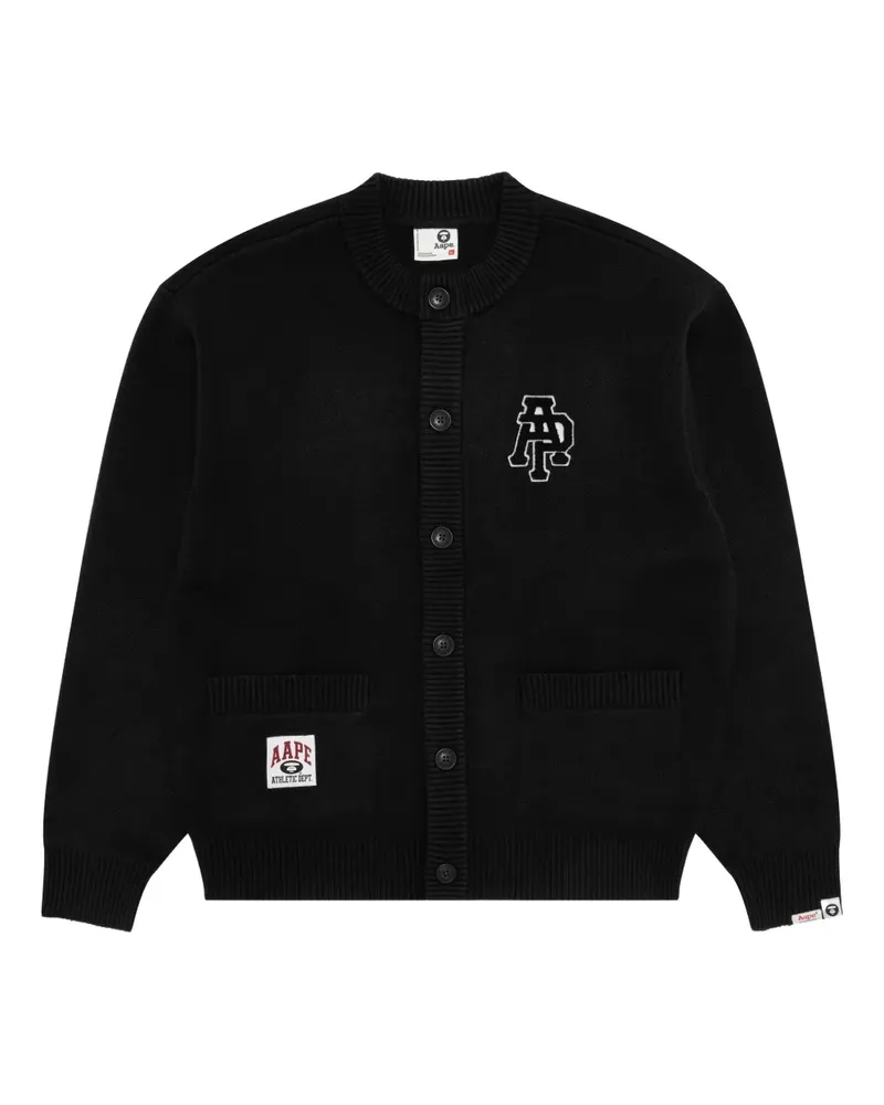BAPE Cardigan mit aufgesetzten Taschen - Schwarz Schwarz