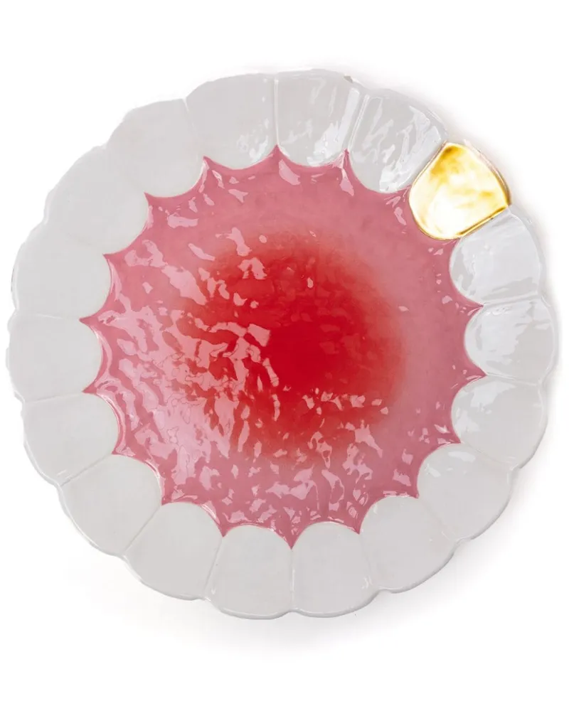 Seletti Mouth Full Blow Teller 35cm - Weiß Weiß