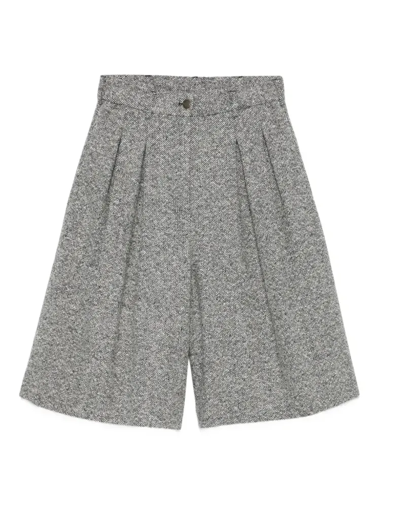 Emporio Armani Shorts mit Falten - Schwarz Schwarz