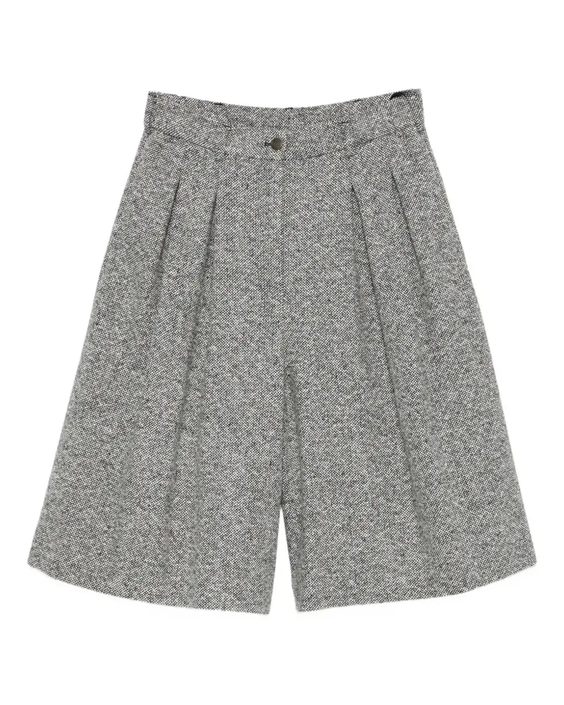 Emporio Armani Shorts mit Falten - Schwarz Schwarz