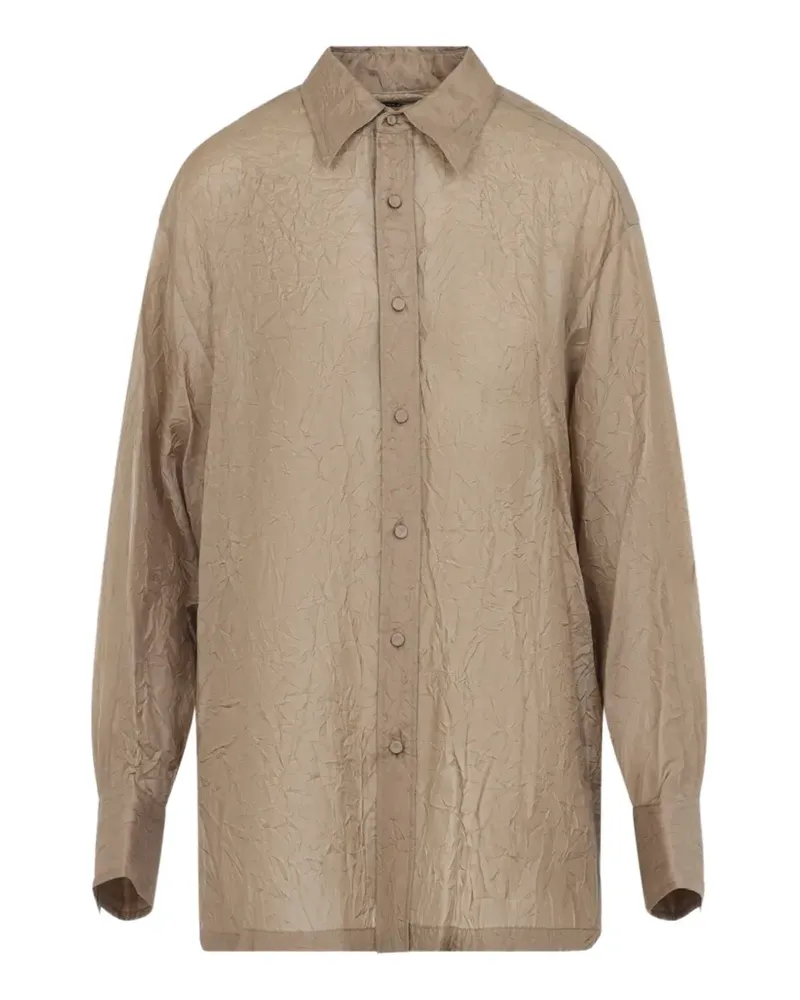 Carven Hemd mit Knitteroptik - Nude Nude