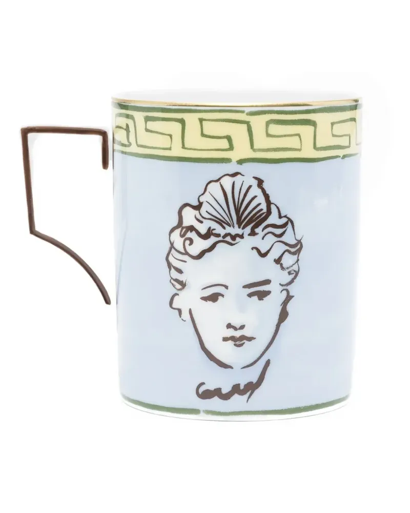 Ginori 1735 Il Viaggio di Nettuno Luna Tasse aus Porzellan - Blau Blau