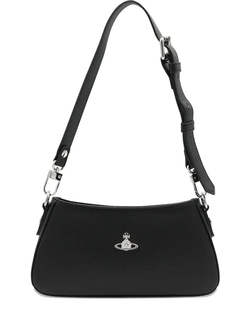 Vivienne Westwood Orb-appliqué shoulder bag - Schwarz Schwarz