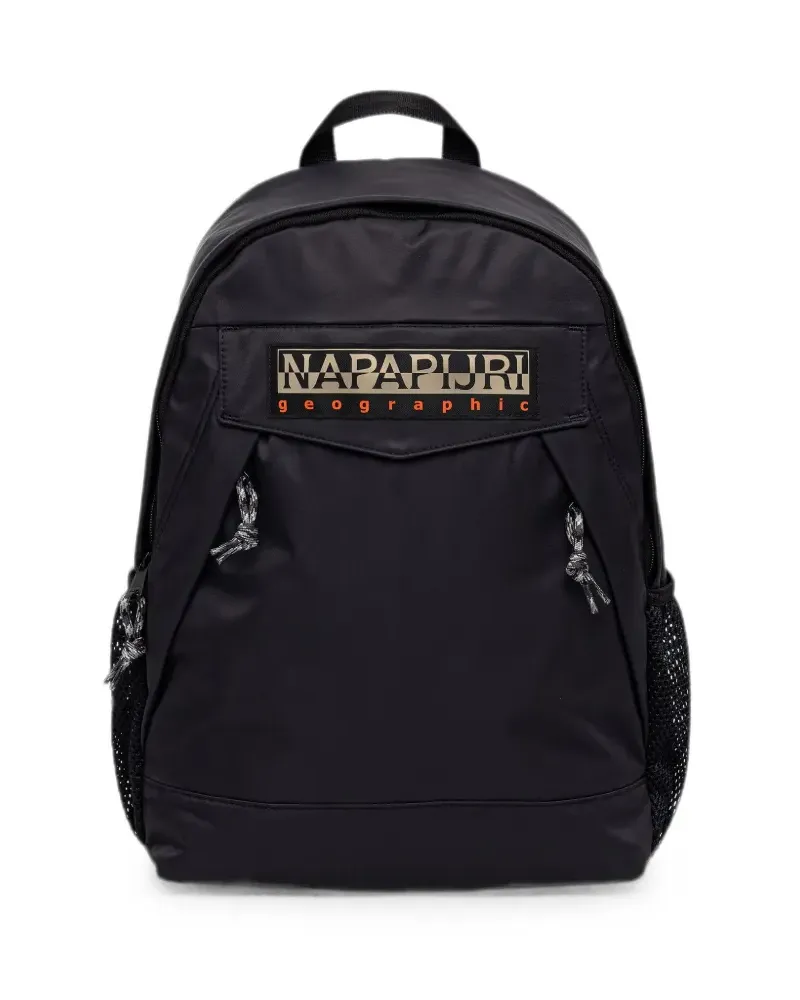 Napapijri Olina logo-patch zip-fastening backpack - Schwarz Schwarz