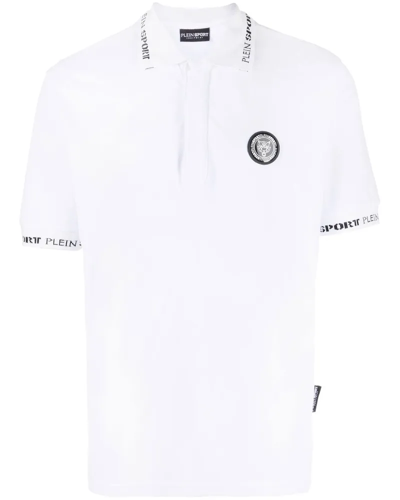 Philipp Plein Poloshirt mit Logo-Patch - Weiß Weiß