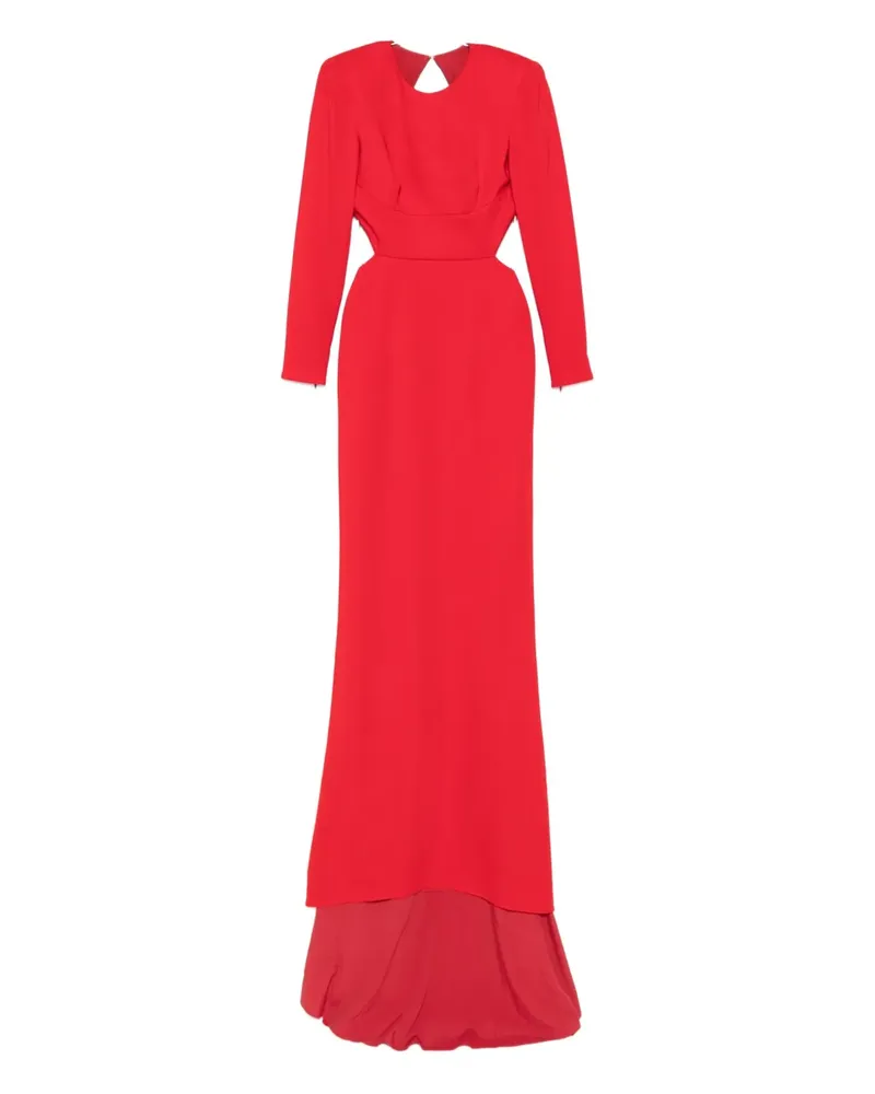 Stella McCartney Langärmeliges Maxikleid - Rot Rot