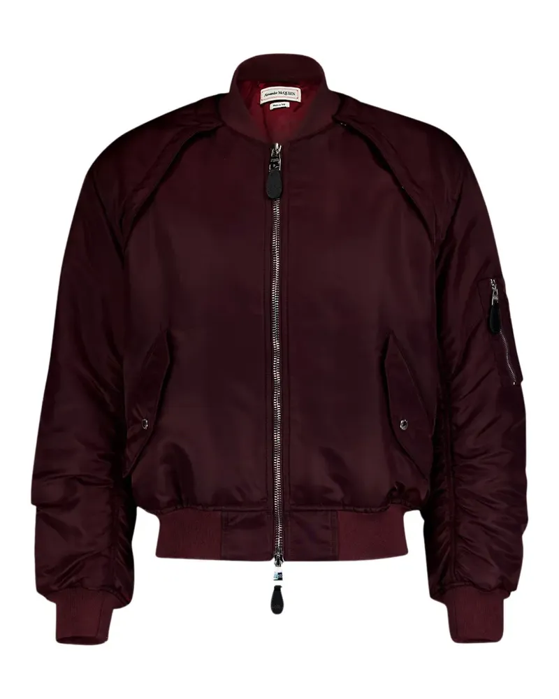 Alexander McQueen Bomberjacke mit abnehmbaren Ärmeln - Rot Rot