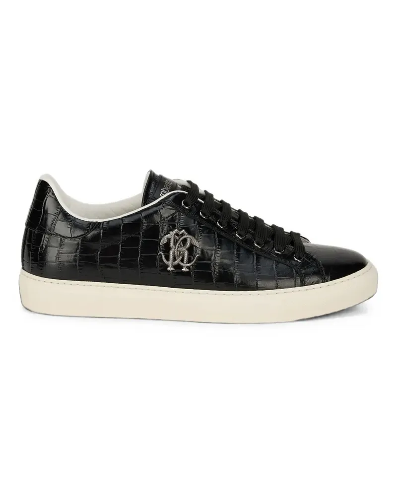 Roberto Cavalli Sneakers aus Leder - Schwarz Schwarz