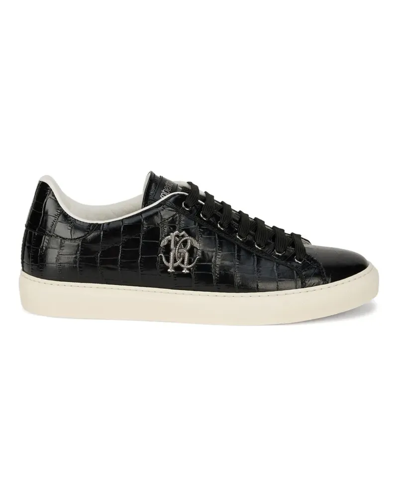 Roberto Cavalli Sneakers aus Leder - Schwarz Schwarz