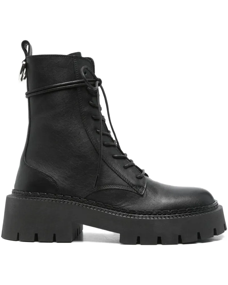 Vic Matié Bikerstiefel mit Schnürung - Schwarz Schwarz
