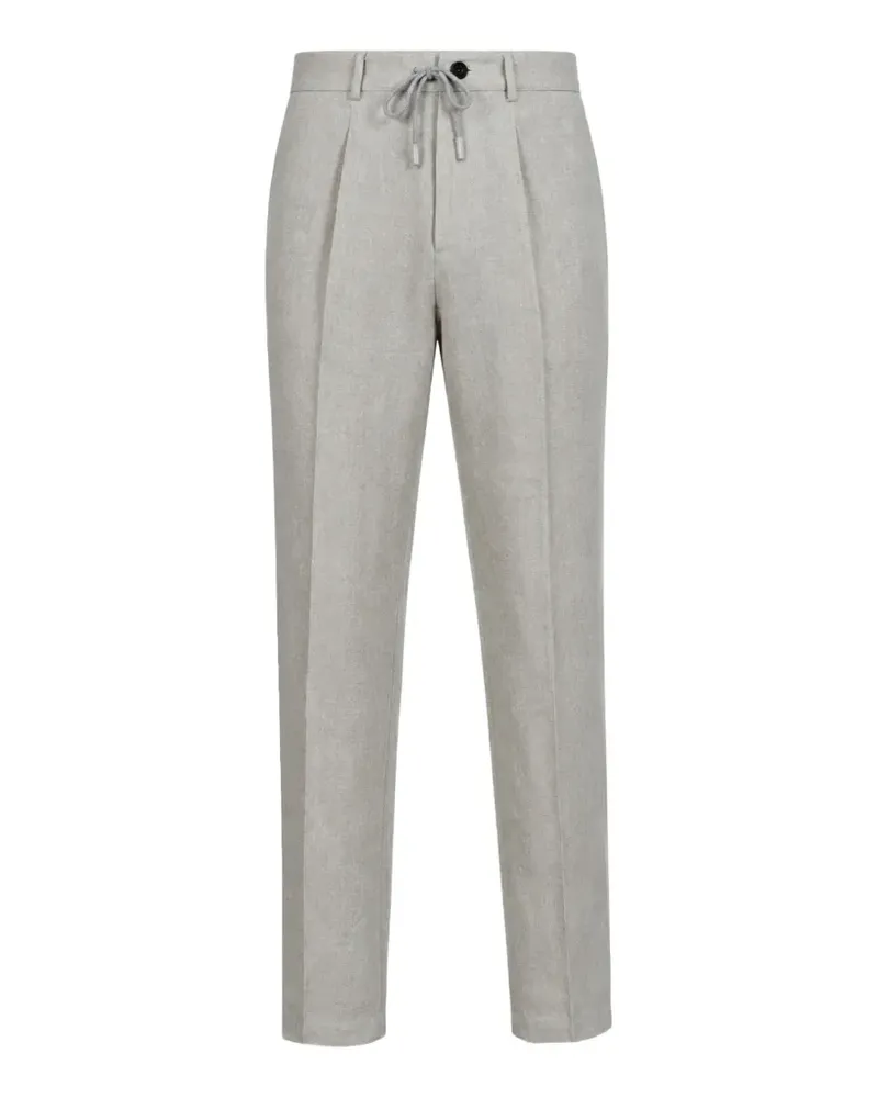 FRADI pleated drawstring trousers - Grau Grau