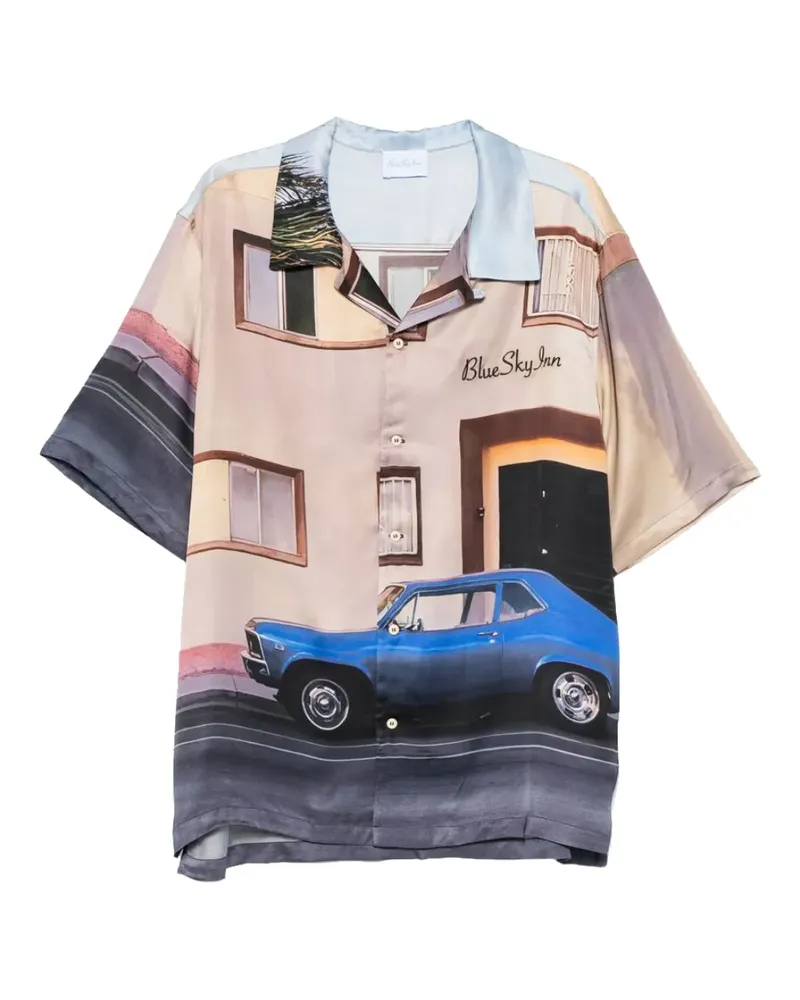 Blue Sky Inn Hemd mit Print - Blau Blau