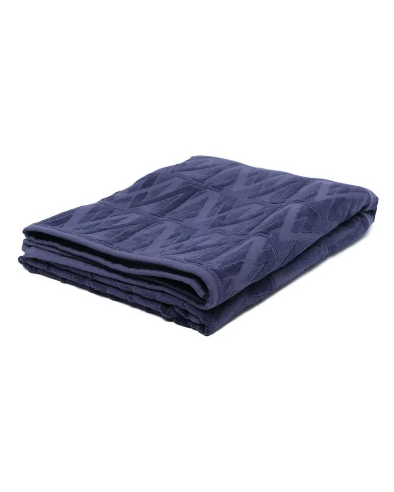 Moncler Strandtuch mit Monogramm - Blau Blau