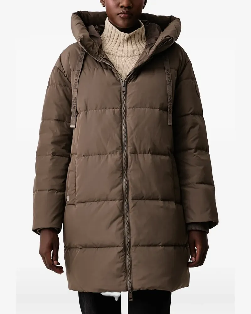 Mos Mosh MMNova Avon quilted hooded puffer coat - Braun Braun