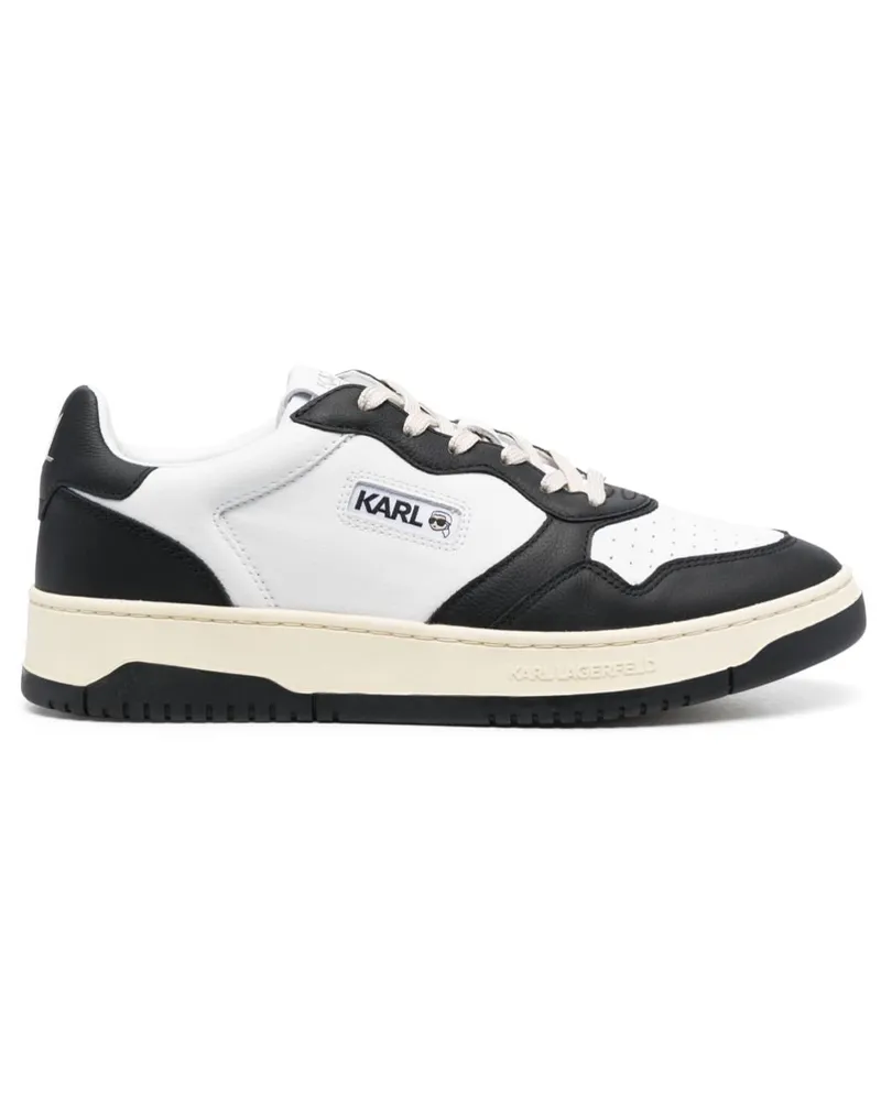 Karl Lagerfeld Sneakers mit Kontrasteinsätzen - Weiß Weiß
