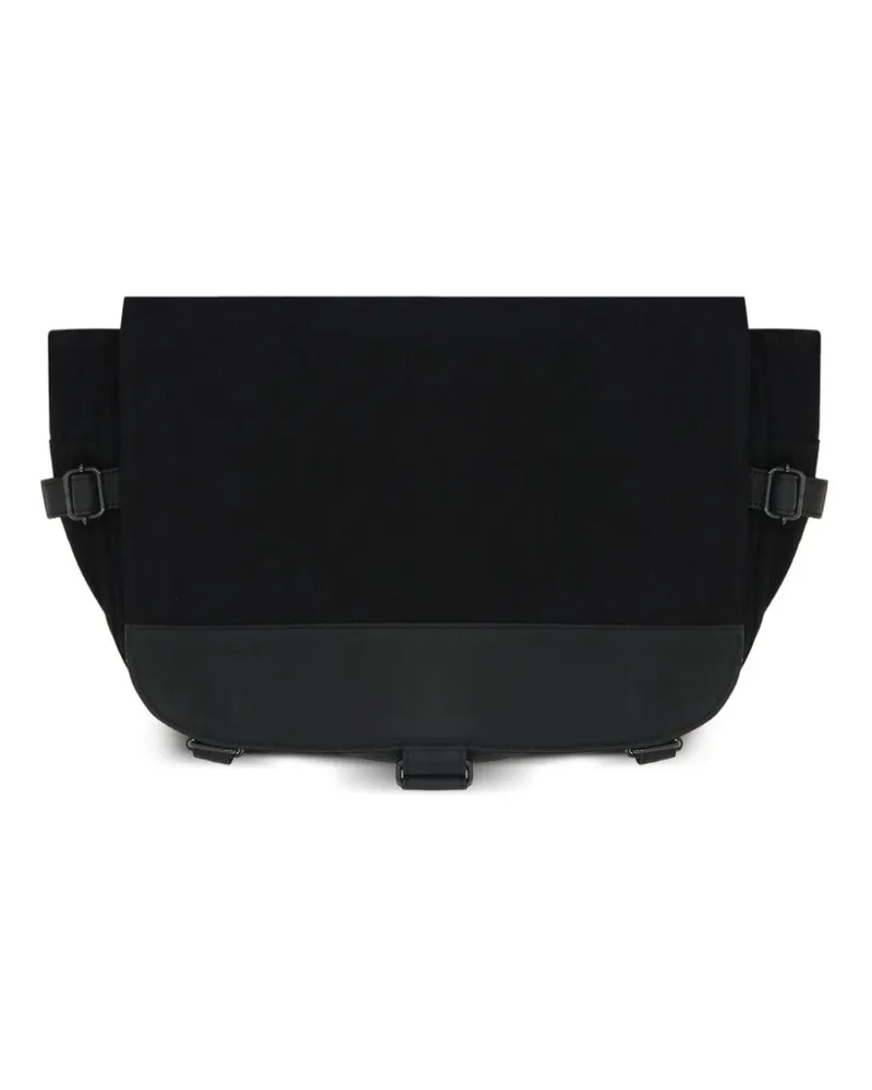 Yohji Yamamoto Schultertasche aus Leder - Schwarz Schwarz