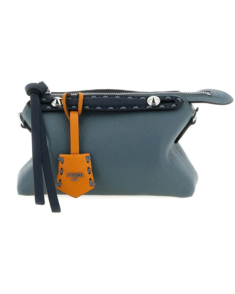 Fendi Mini By the Way Selleria Tote Bag mit Nieten - Blau Blau