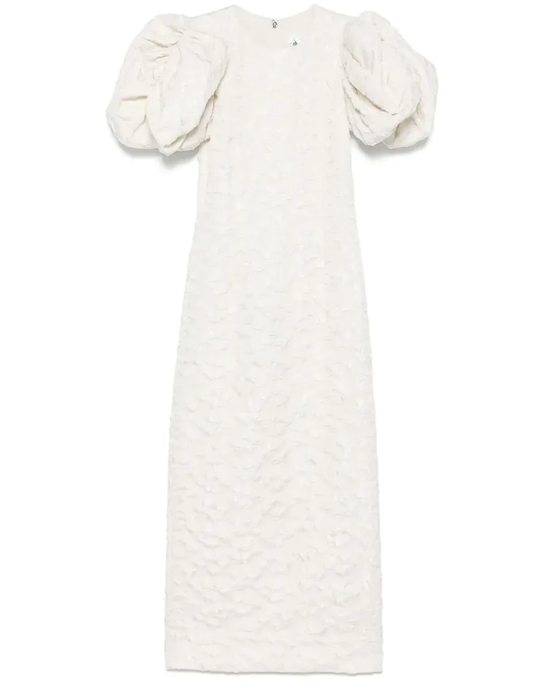 ROTATE Birger Christensen Kleid mit Puffärmeln - Nude Nude