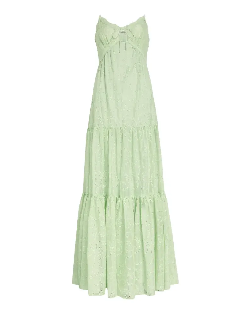 Alice + Olivia Nicky broderie-anglaise tiered maxi dress - Grün Grün
