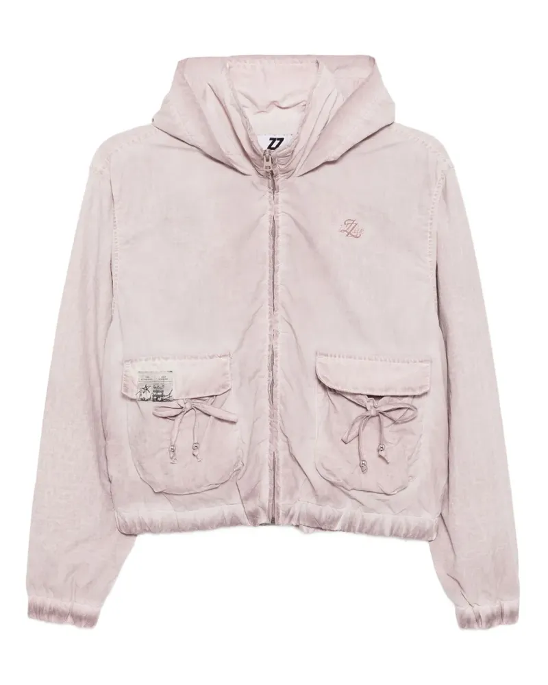Izzue Jacke mit Logo-Stickerei - Rosa Rosa