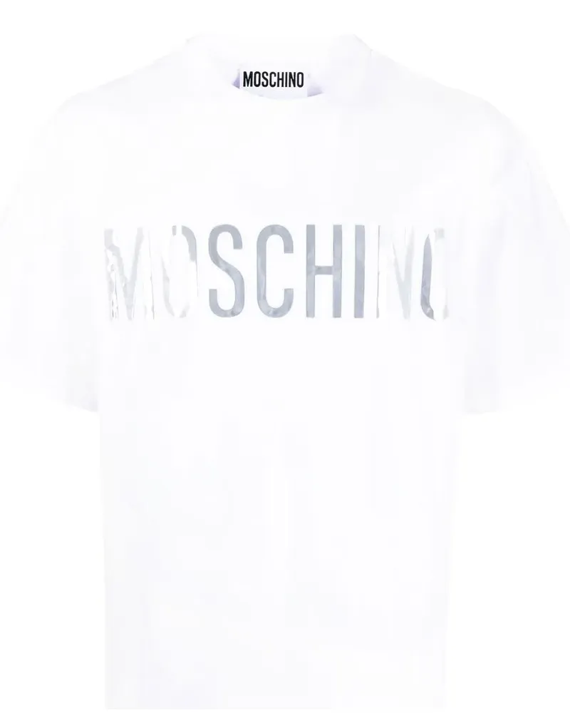Moschino T-Shirt mit Logo-Print - Weiß Weiß