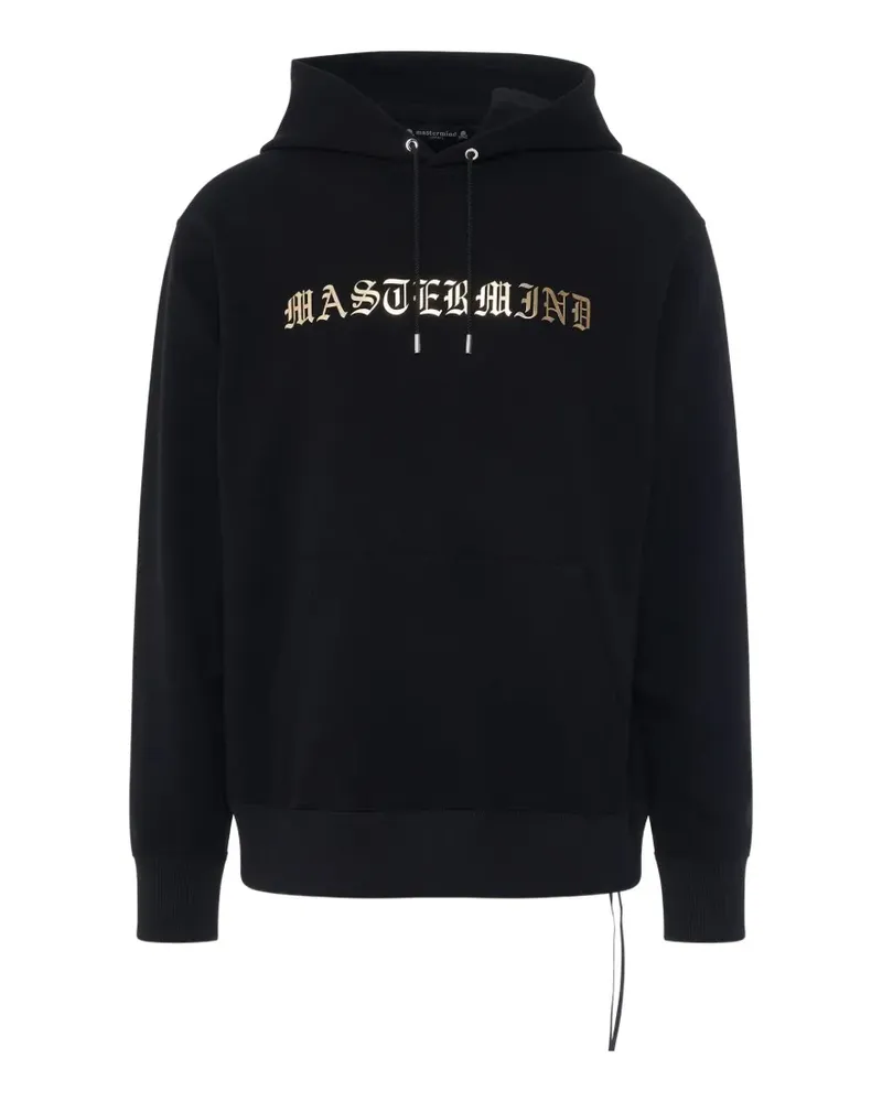 Mastermind Japan foil-logo skull-print hoodie - Schwarz Schwarz